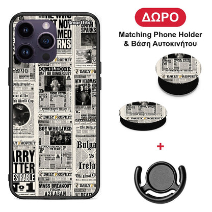 Harry Paper - iPhone 14 Pro θήκη + Δώρο Phone Holder & Βάση Αυτοκινήτου