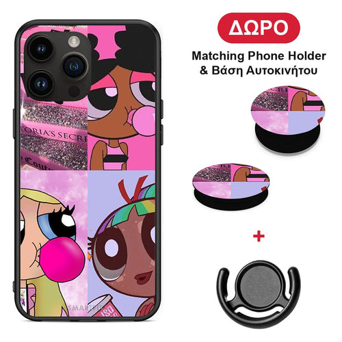 Bubble Girls - iPhone 14 Pro Max θήκη + Δώρο Phone Holder & Βάση Αυτοκινήτου
