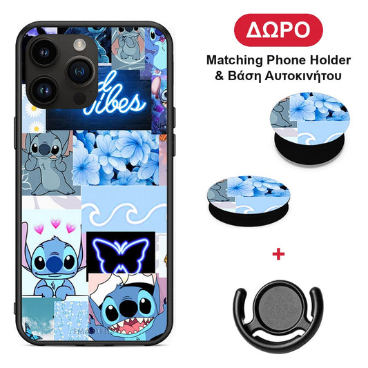 Collage Good Vibes - iPhone 14 Pro Max θήκη + Δώρο Phone Holder & Βάση Αυτοκινήτου