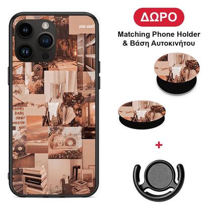 Collage You Can - iPhone 14 Pro Max θήκη + Δώρο Phone Holder & Βάση Αυτοκινήτου