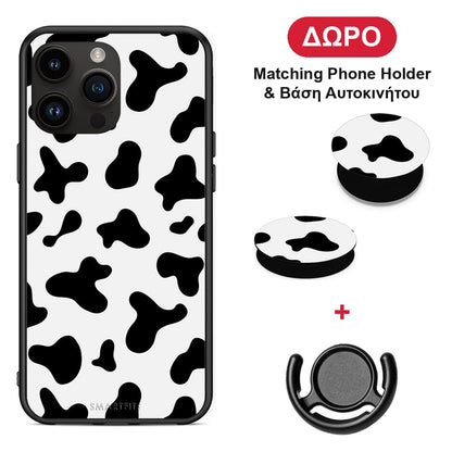 Cow Print - iPhone 14 Pro Max θήκη + Δώρο Phone Holder & Βάση Αυτοκινήτου