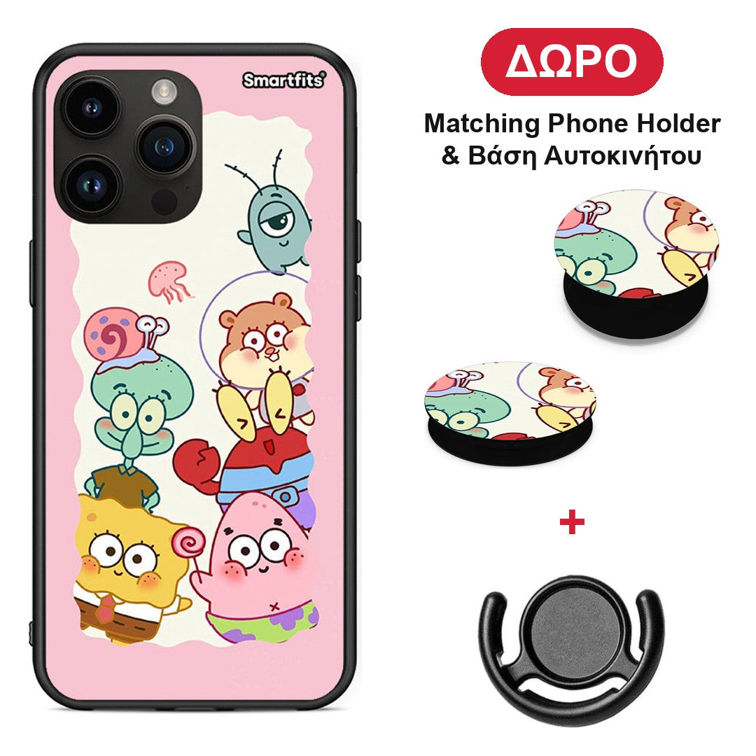 Cute Companion - iPhone 14 Pro Max θήκη + Δώρο Phone Holder & Βάση Αυτοκινήτου