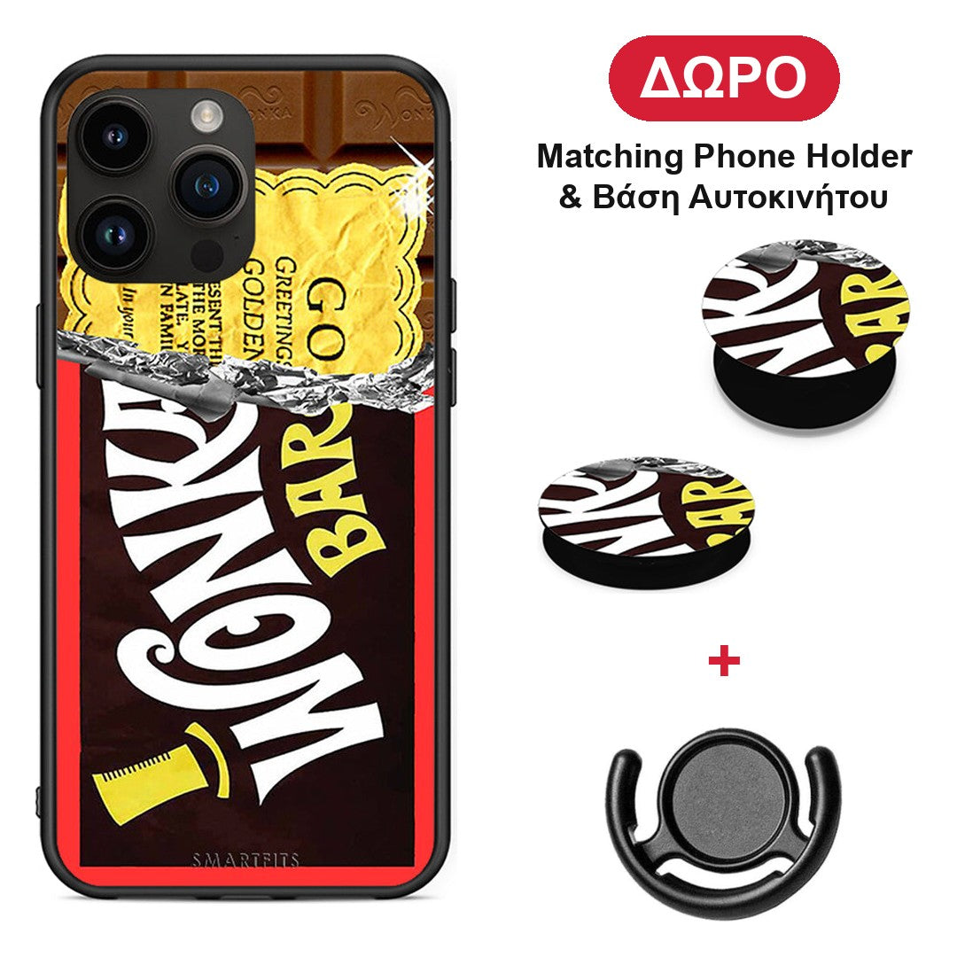 Golden Ticket - iPhone 14 Pro Max θήκη + Δώρο Phone Holder & Βάση Αυτοκινήτου