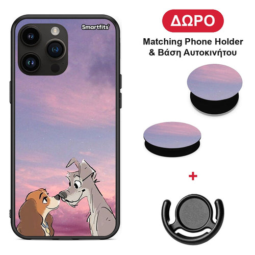 Lady And Tramp - iPhone 14 Pro Max θήκη + Δώρο Phone Holder & Βάση Αυτοκινήτου