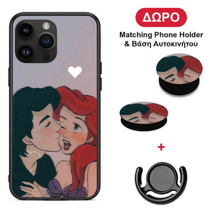 Mermaid Couple - iPhone 14 Pro Max θήκη + Δώρο Phone Holder & Βάση Αυτοκινήτου