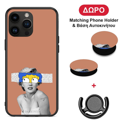 Sim Merilyn - iPhone 14 Pro Max θήκη + Δώρο Phone Holder & Βάση Αυτοκινήτου