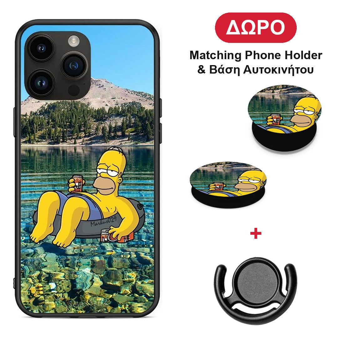 Summer Happiness - iPhone 14 Pro Max θήκη + Δώρο Phone Holder & Βάση Αυτοκινήτου