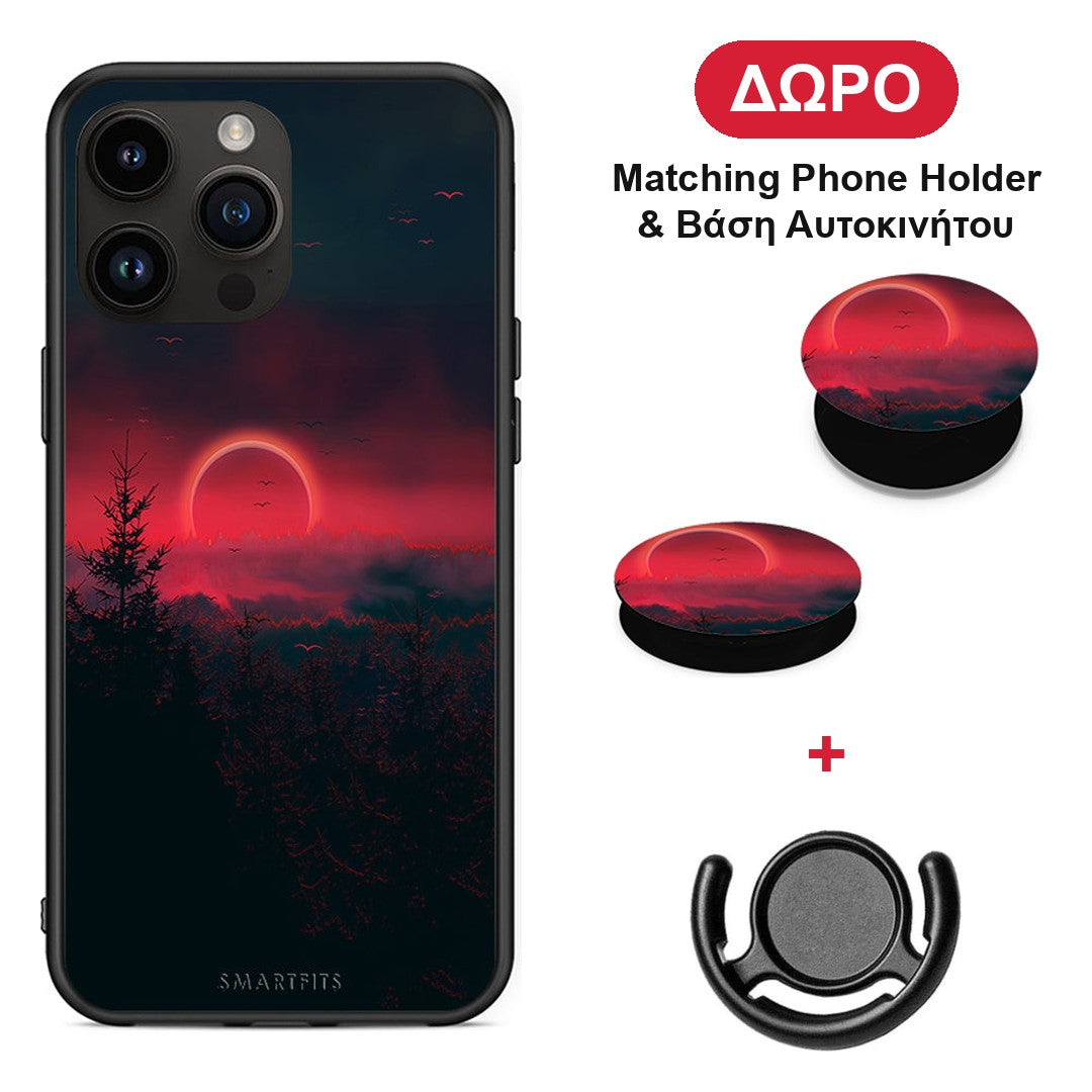 Tropic Sunset - iPhone 14 Pro Max θήκη + Δώρο Phone Holder & Βάση Αυτοκινήτου