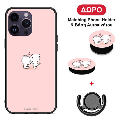 Valentine Love - iPhone 14 Pro θήκη + Δώρο Phone Holder & Βάση Αυτοκινήτου