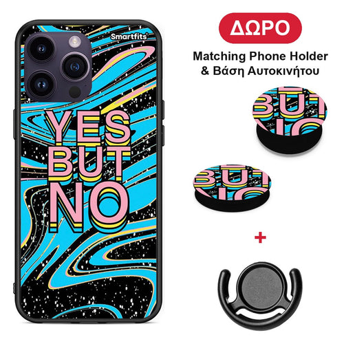 Yes But No - iPhone 14 Pro θήκη + Δώρο Phone Holder & Βάση Αυτοκινήτου