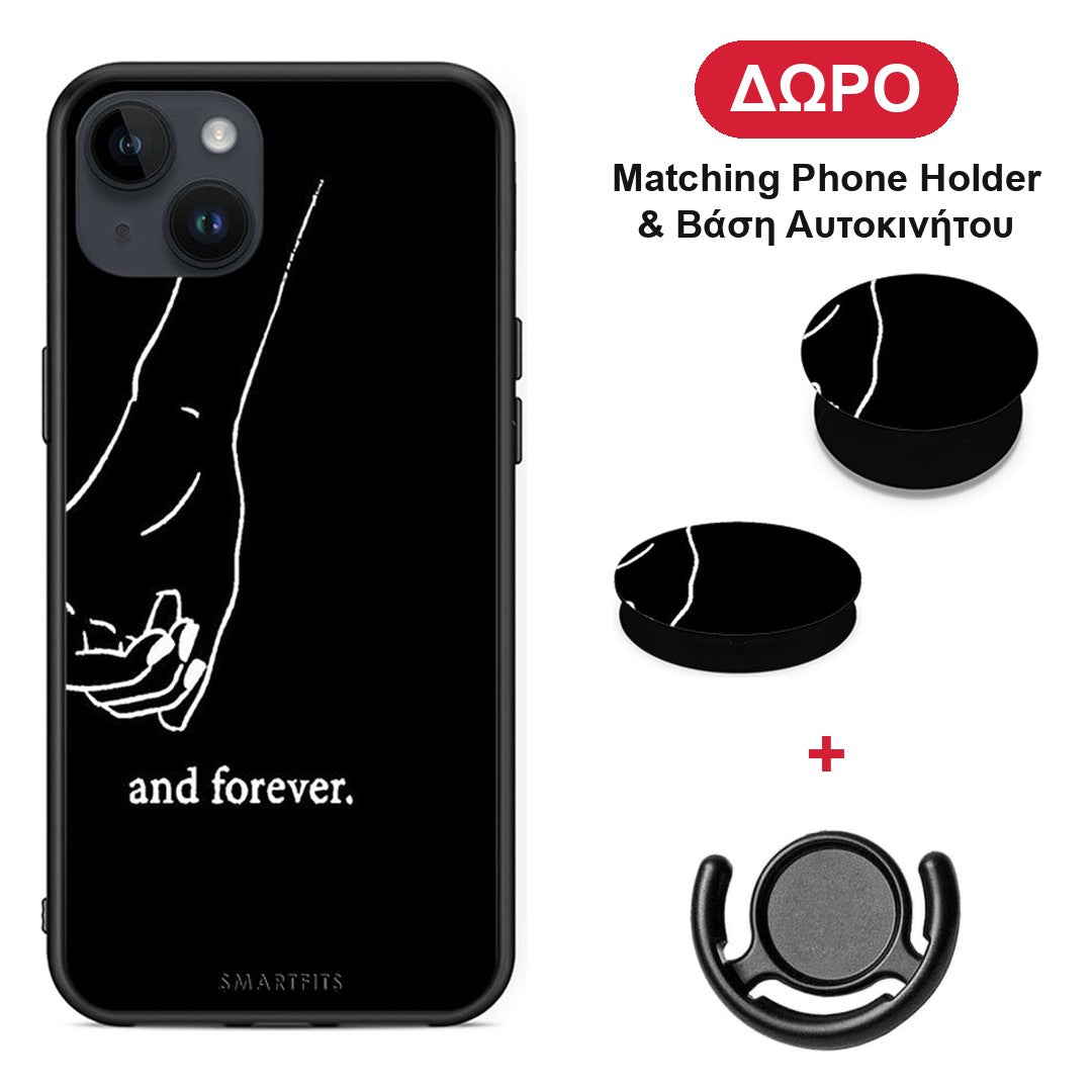 Always & Forever 2 - iPhone 15 Plus θήκη + Δώρο Phone Holder & Βάση Αυτοκινήτου