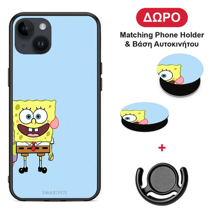 Friends Bob - iPhone 15 Plus θήκη + Δώρο Phone Holder & Βάση Αυτοκινήτου