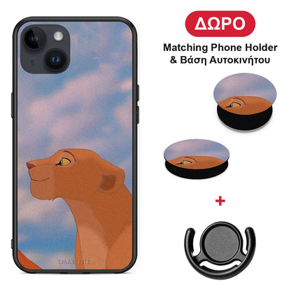 Lion Love 2 - iPhone 15 Plus θήκη + Δώρο Phone Holder & Βάση Αυτοκινήτου