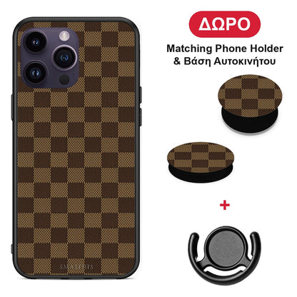 Designer Glamour - iPhone 15 Pro θήκη + Δώρο Phone Holder & Βάση Αυτοκινήτου
