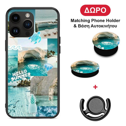 Aesthetic Summer - iPhone 15 Pro Max θήκη + Δώρο Phone Holder & Βάση Αυτοκινήτου