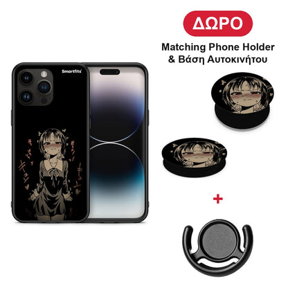 Anime Girl - iPhone 15 Pro Max θήκη + Δώρο Phone Holder & Βάση Αυτοκινήτου