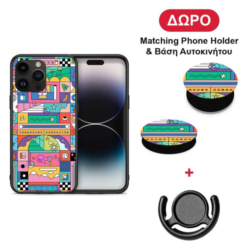 Bubbles Soap - iPhone 15 Pro Max θήκη + Δώρο Phone Holder & Βάση Αυτοκινήτου