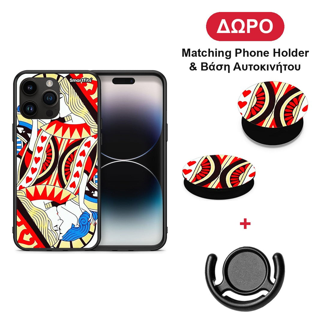Card Love - iPhone 15 Pro Max θήκη + Δώρο Phone Holder & Βάση Αυτοκινήτου