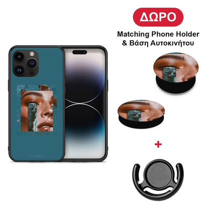 Cry An Ocean - iPhone 15 Pro Max θήκη + Δώρο Phone Holder & Βάση Αυτοκινήτου