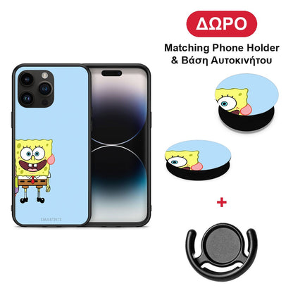 Friends Bob - iPhone 15 Pro Max θήκη + Δώρο Phone Holder & Βάση Αυτοκινήτου