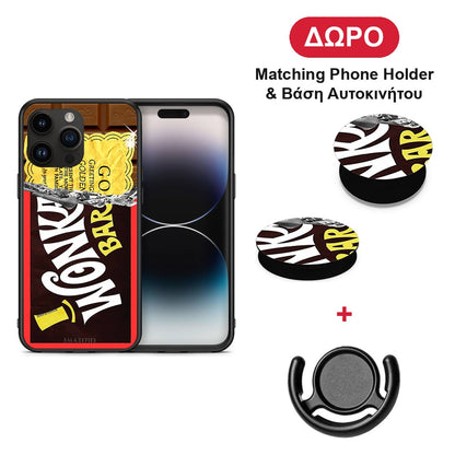 Golden Ticket - iPhone 15 Pro Max θήκη + Δώρο Phone Holder & Βάση Αυτοκινήτου