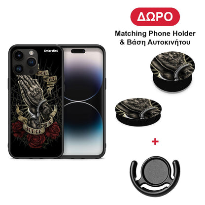 Judge By God - iPhone 15 Pro Max θήκη + Δώρο Phone Holder & Βάση Αυτοκινήτου