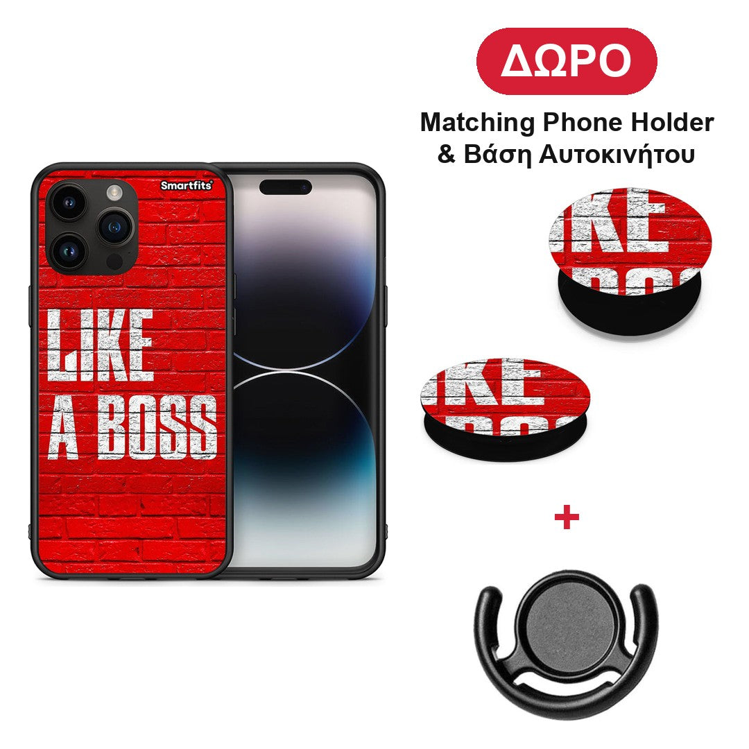 Like A Boss - iPhone 15 Pro Max θήκη + Δώρο Phone Holder & Βάση Αυτοκινήτου