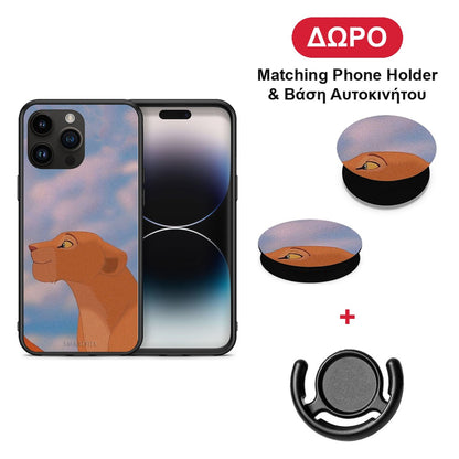 Lion Love 2 - iPhone 15 Pro Max θήκη + Δώρο Phone Holder & Βάση Αυτοκινήτου