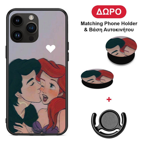 Mermaid Couple - iPhone 15 Pro Max θήκη + Δώρο Phone Holder & Βάση Αυτοκινήτου