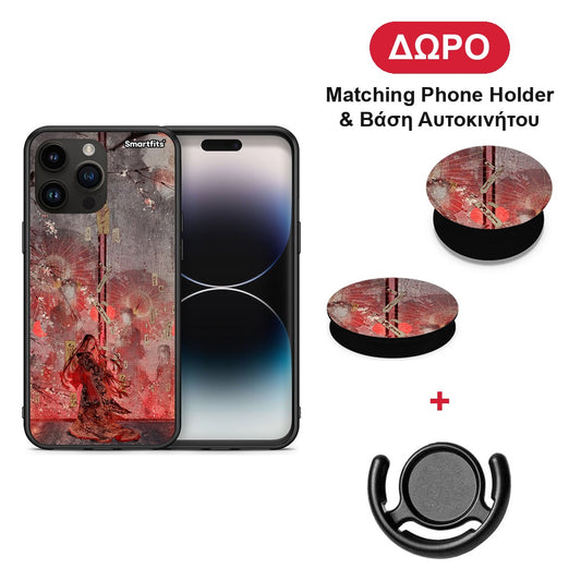 Nezuko Kamado - iPhone 15 Pro Max θήκη + Δώρο Phone Holder & Βάση Αυτοκινήτου