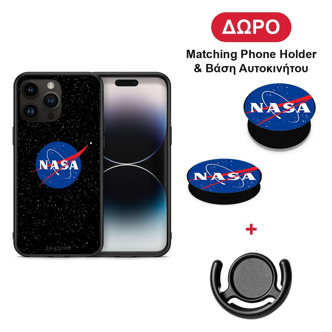 PopArt NASA - iPhone 15 Pro Max θήκη + Δώρο Phone Holder & Βάση Αυτοκινήτου
