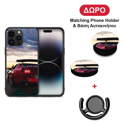 Racing Supra - iPhone 15 Pro Max θήκη + Δώρο Phone Holder & Βάση Αυτοκινήτου