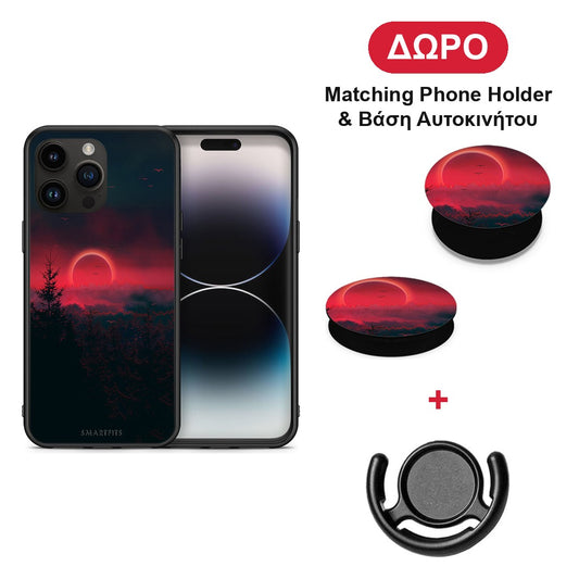 Tropic Sunset - iPhone 15 Pro Max θήκη + Δώρο Phone Holder & Βάση Αυτοκινήτου