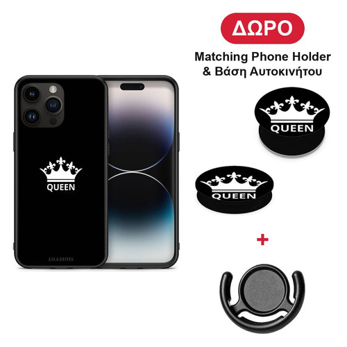 Valentine Queen - iPhone 15 Pro Max θήκη + Δώρο Phone Holder & Βάση Αυτοκινήτου