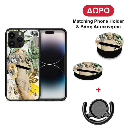 Woman Statue - iPhone 15 Pro Max θήκη + Δώρο Phone Holder & Βάση Αυτοκινήτου
