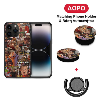 Xmas Wishes - iPhone 15 Pro Max θήκη + Δώρο Phone Holder & Βάση Αυτοκινήτου