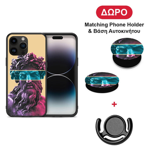 Zeus Art - iPhone 15 Pro Max θήκη + Δώρο Phone Holder & Βάση Αυτοκινήτου