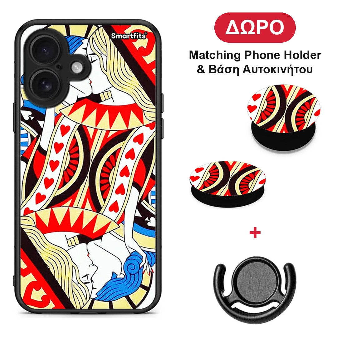 Card Love - iPhone 16 θήκη + Δώρο Phone Holder & Βάση Αυτοκινήτου