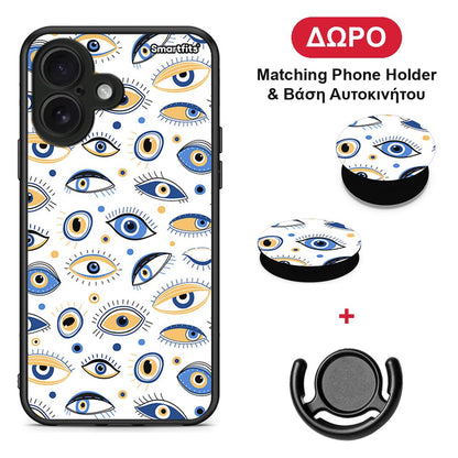 Ftou Ftou - iPhone 16 θήκη + Δώρο Phone Holder & Βάση Αυτοκινήτου