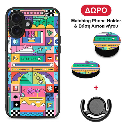 Bubbles Soap - iPhone 16 Plus θήκη + Δώρο Phone Holder & Βάση Αυτοκινήτου