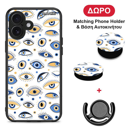 Ftou Ftou - iPhone 16 Plus θήκη + Δώρο Phone Holder & Βάση Αυτοκινήτου