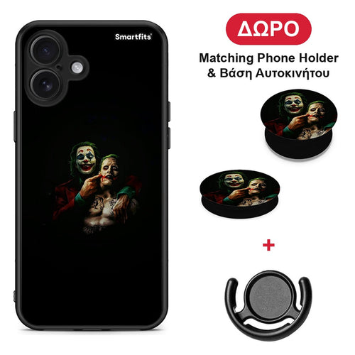 Hero Clown - iPhone 16 Plus θήκη + Δώρο Phone Holder & Βάση Αυτοκινήτου
