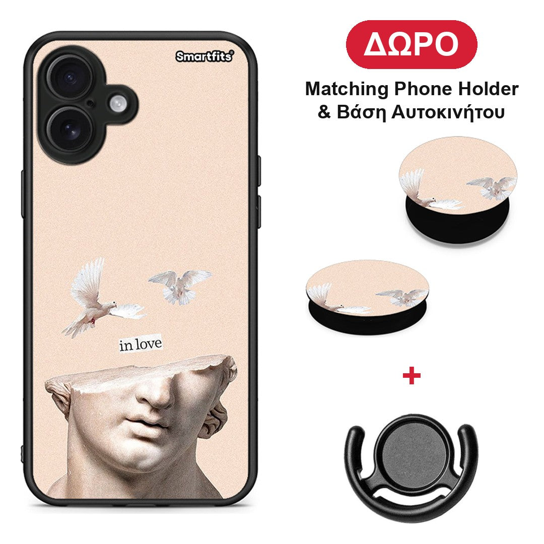 In Love - iPhone 16 Plus θήκη + Δώρο Phone Holder & Βάση Αυτοκινήτου