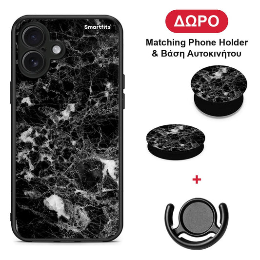 Marble Male - iPhone 16 Plus θήκη + Δώρο Phone Holder & Βάση Αυτοκινήτου