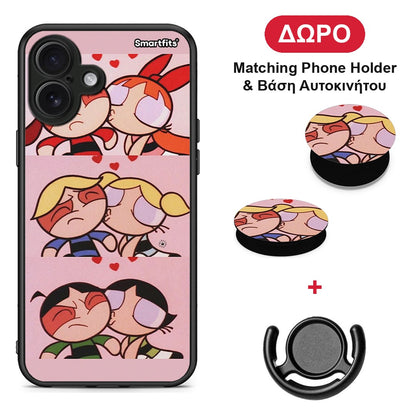 Puff Love - iPhone 16 Plus θήκη + Δώρο Phone Holder & Βάση Αυτοκινήτου