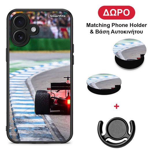 Racing Vibes - iPhone 16 Plus θήκη + Δώρο Phone Holder & Βάση Αυτοκινήτου