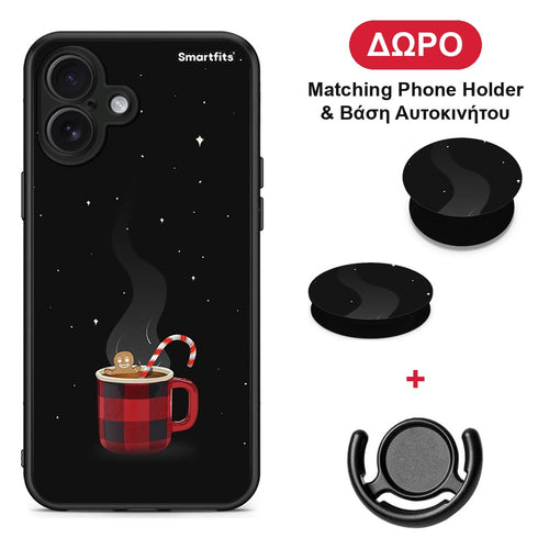 Xmas Bathing - iPhone 16 Plus θήκη + Δώρο Phone Holder & Βάση Αυτοκινήτου