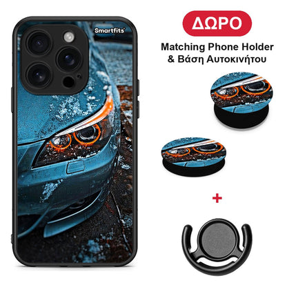 Bmw E60 - iPhone 16 Pro θήκη + Δώρο Phone Holder & Βάση Αυτοκινήτου