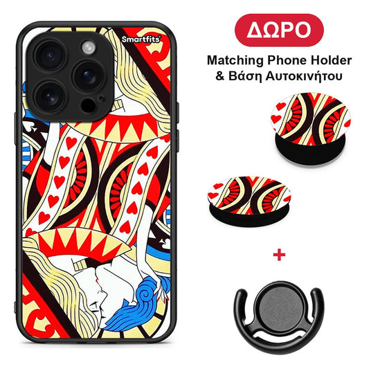 Card Love - iPhone 16 Pro θήκη + Δώρο Phone Holder & Βάση Αυτοκινήτου