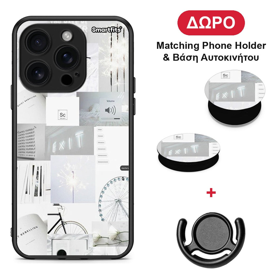 Collage Make Me Wonder - iPhone 16 Pro θήκη + Δώρο Phone Holder & Βάση Αυτοκινήτου
